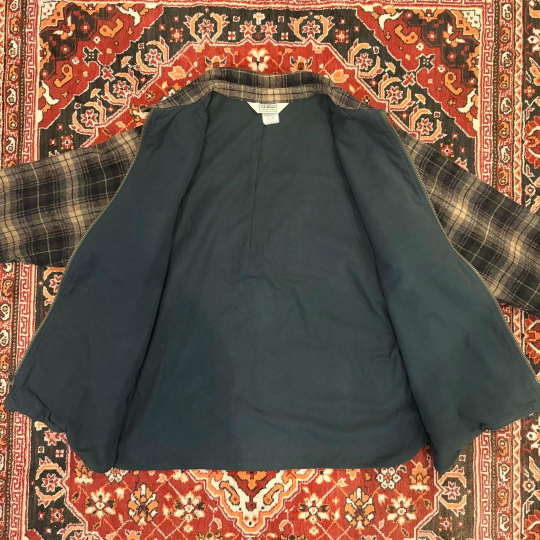 80s l.l.bean USA製 ウールシャツジャケット XL