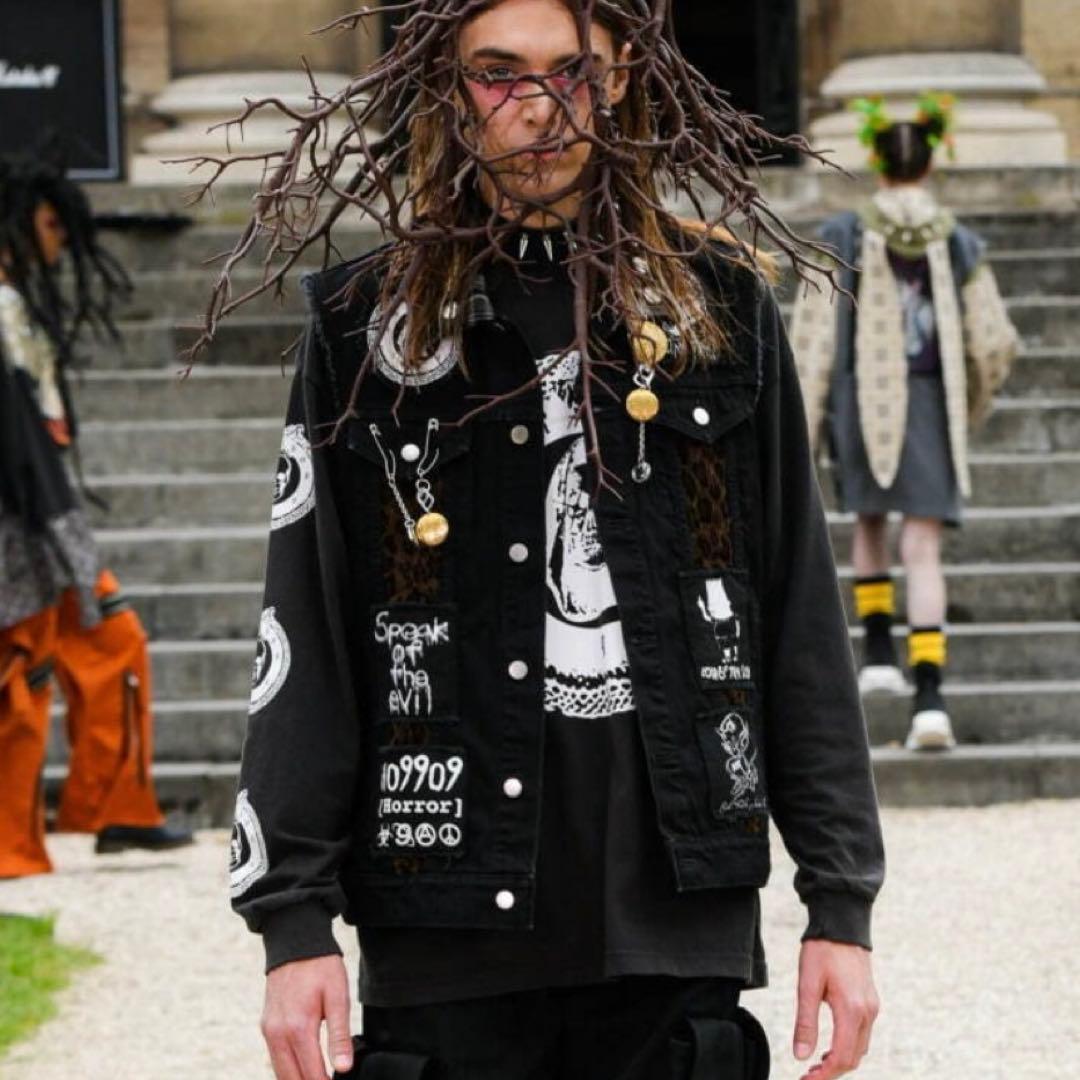 KIDILL 2025ss ブラックデニム　ベスト