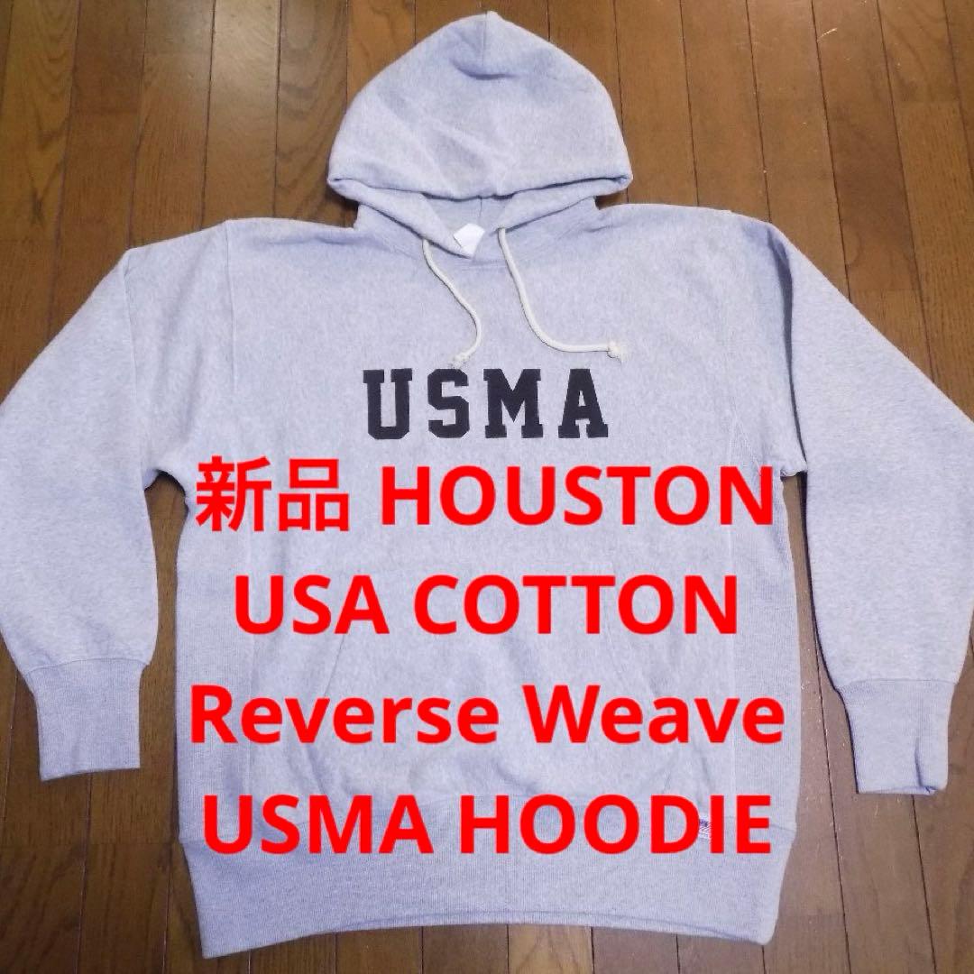 新品XLヒューストン リバースウィーブ USMA パーカー チャンピオン染み込み