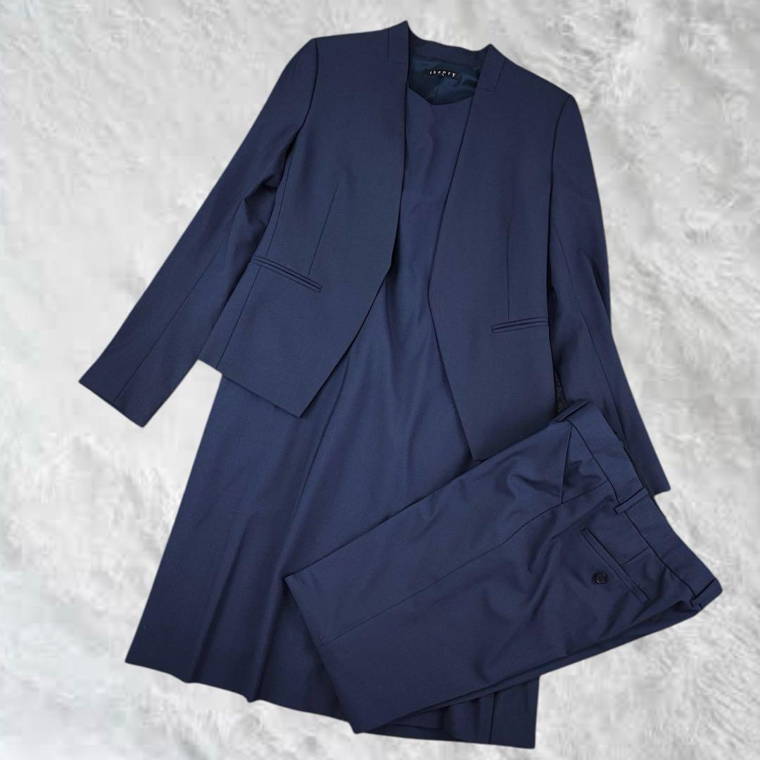 ふわりおまとめセオリー　100年コート　スーツ　３点セット　ノーカラー フロリア Flolia ツイードノーカラージャケット フレアワンピース