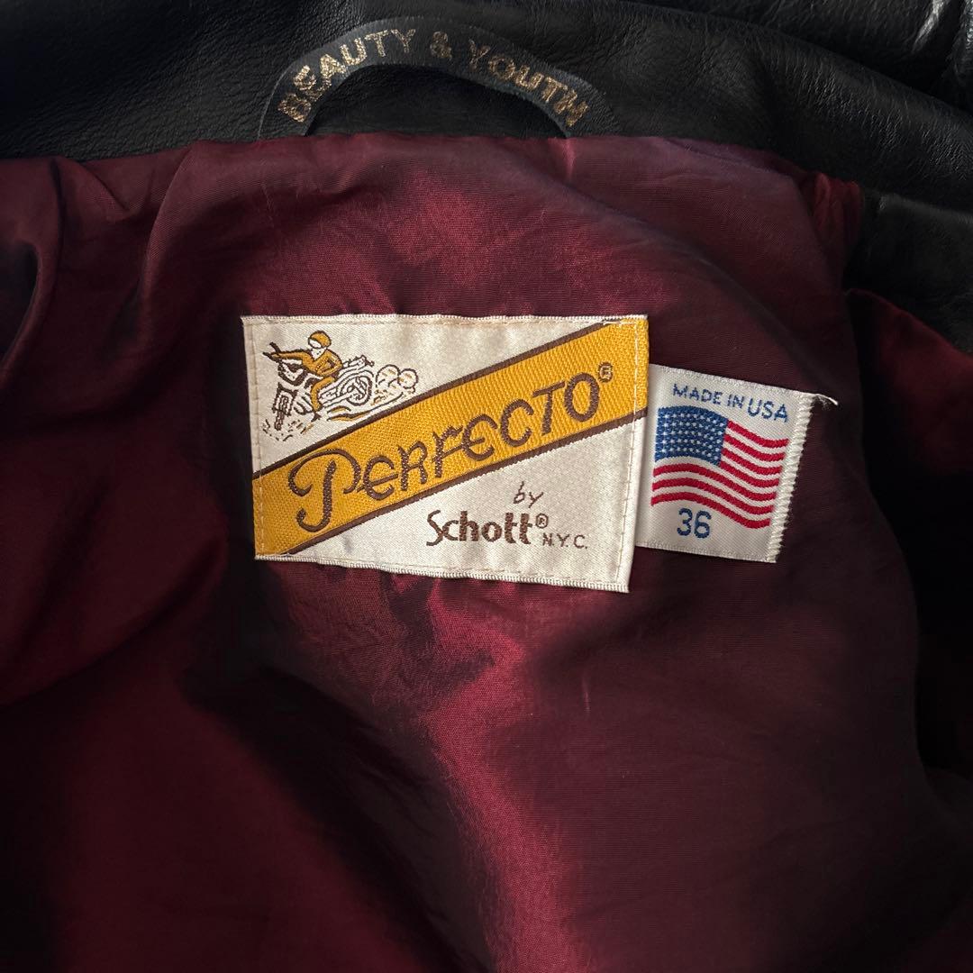 上野商会 Schott Perfecto レザージャケット 36 - メルカリ