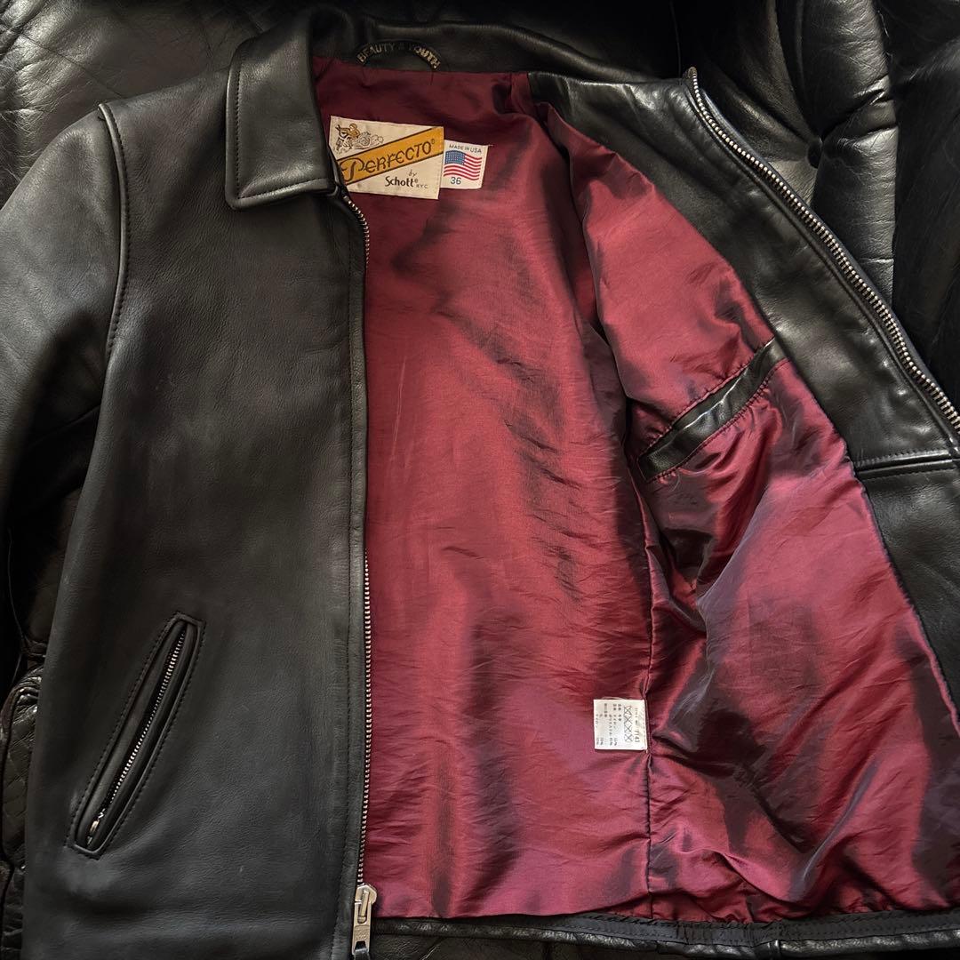 上野商会 Schott Perfecto レザージャケット 36 - メルカリ