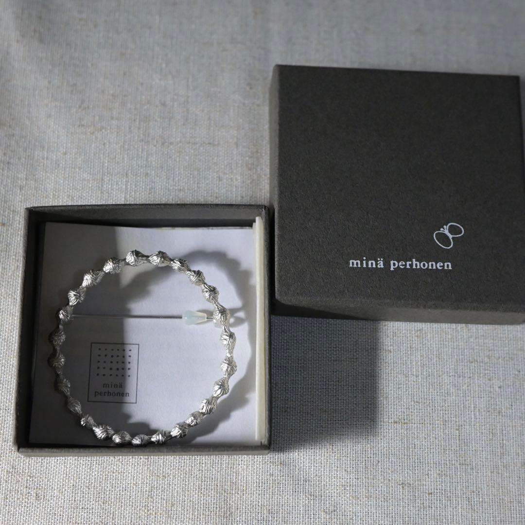 ミナペルホネン　シルバーブローチ タンバリン