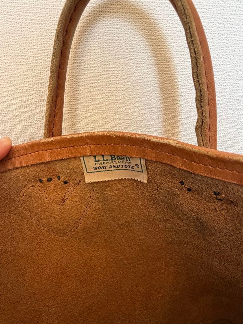 L.L.Bean ブラウンレザートートバッグ