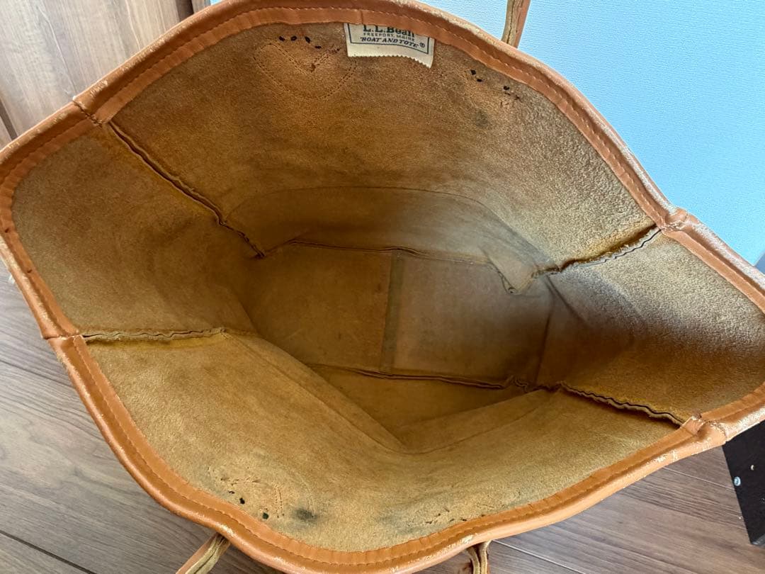 L.L.Bean ブラウンレザートートバッグ
