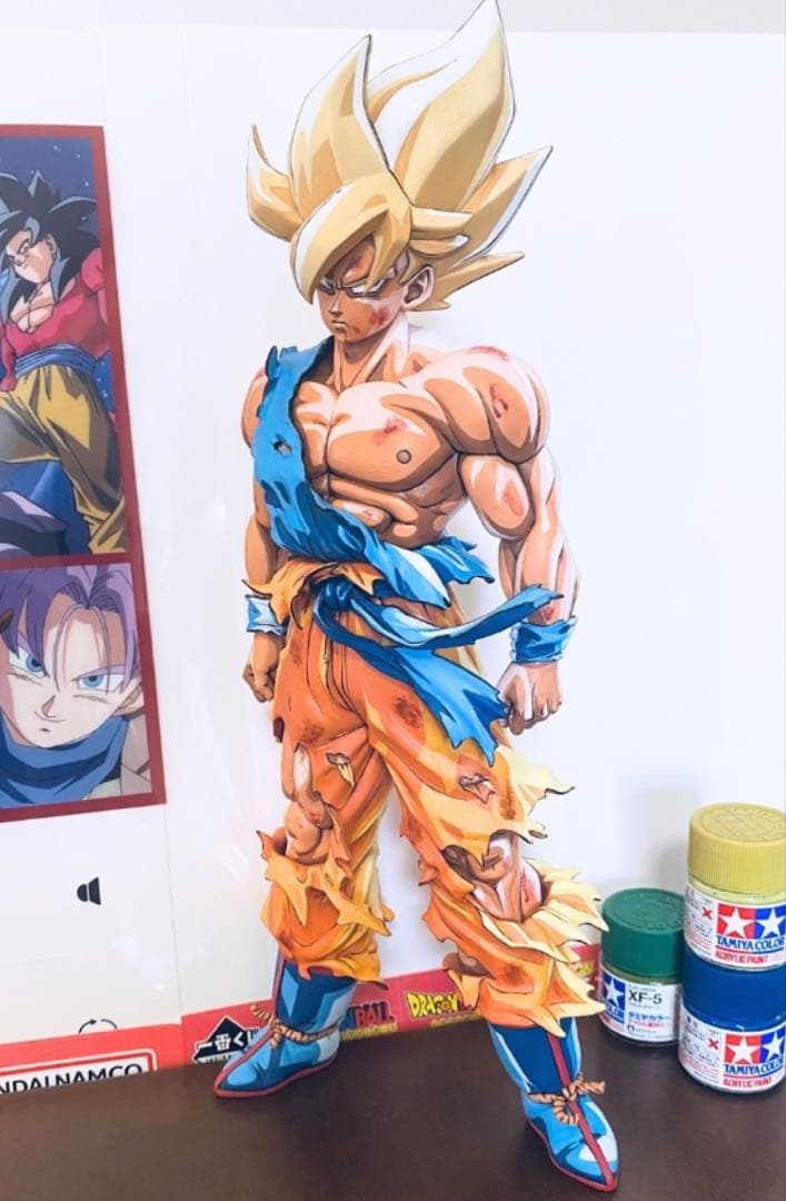 ドラゴンボールフィギュア 伝説の超サイヤ人 孫悟空 リペイント SMSP ドラゴンボールSMSP サイズ 伝説の超サイヤ人 孫悟空 リペイント 二