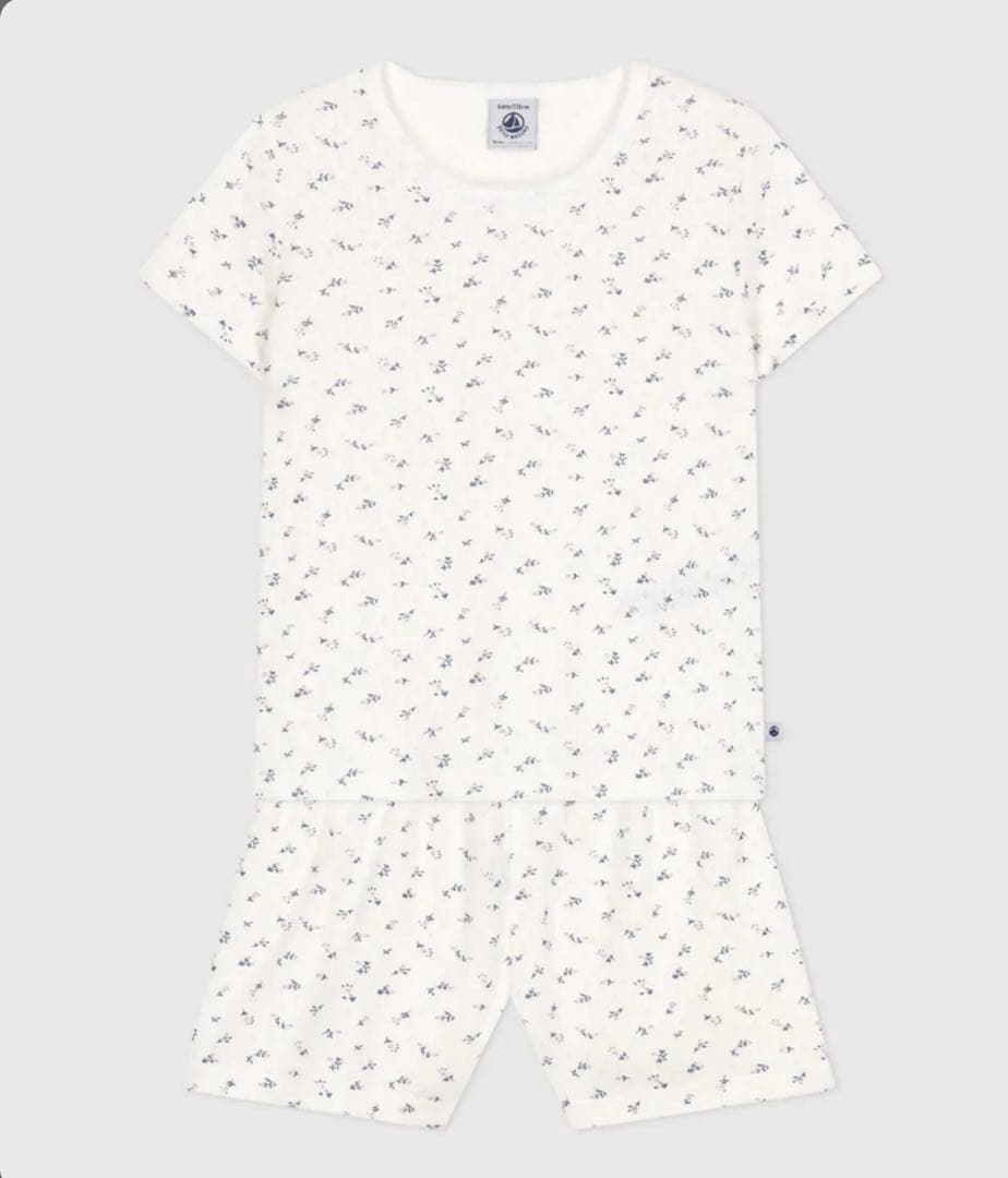 プチバトー 花柄 パジャマ 8ans 128 新品未使用 タグ付き - メルカリ