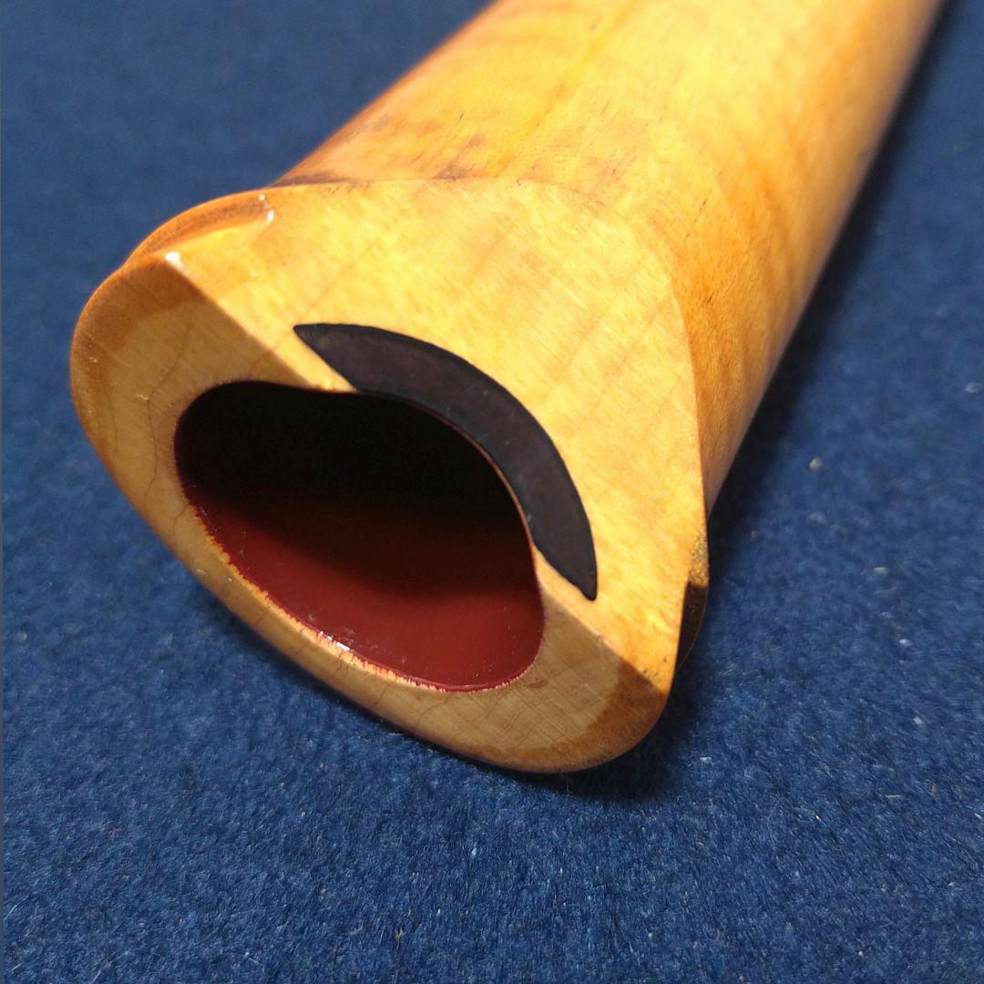 AH57 尺八 完全正律官 二尺三寸官 都山流 胡蝶 歌口カバー ワダ楽器 美品