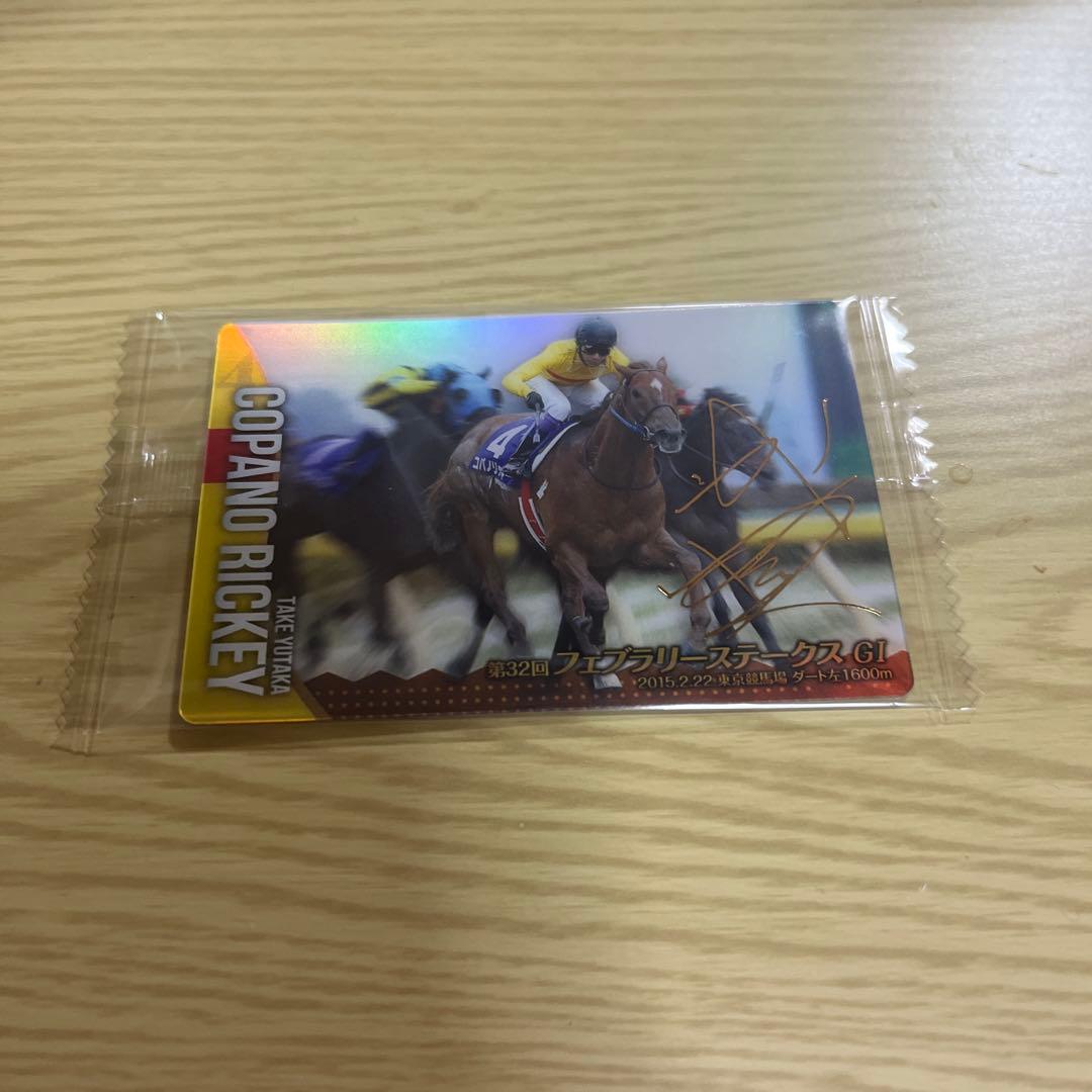 サラブレッドホース ウエハース コパノリッキー サイン入りレアカード