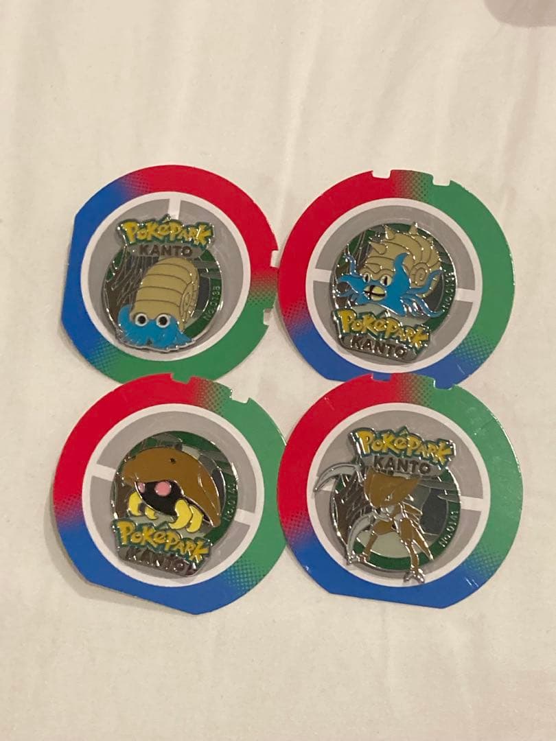 化石セット　ポケパーク　カントー　ピンバッチ