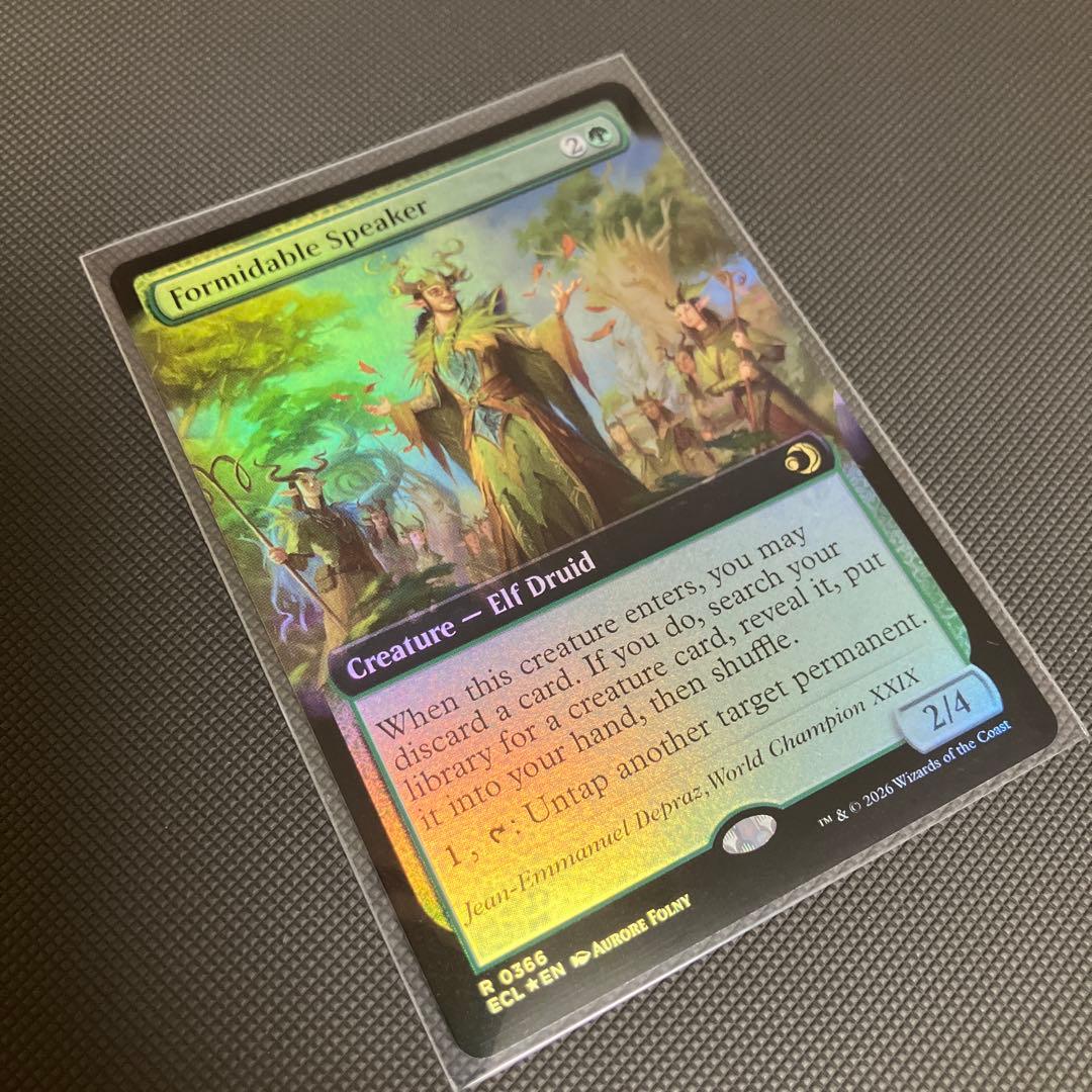 並外れた語り部/Formidable Speaker 拡張アート　foil 英語 並外れた語り部 Formidable Speaker FOIL 英語版 MTG 並外れた語り部
