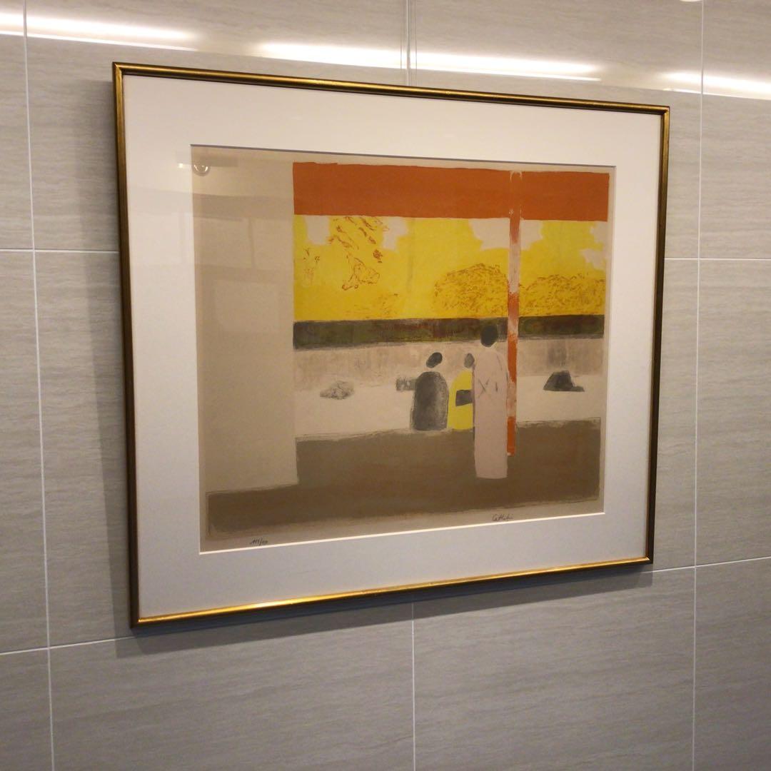 ベルナール　カトラン「龍安寺」　オリジナルリトグラフ