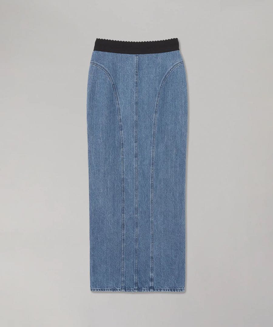 スカート fetico Organic Cotton Denim Long Skirt