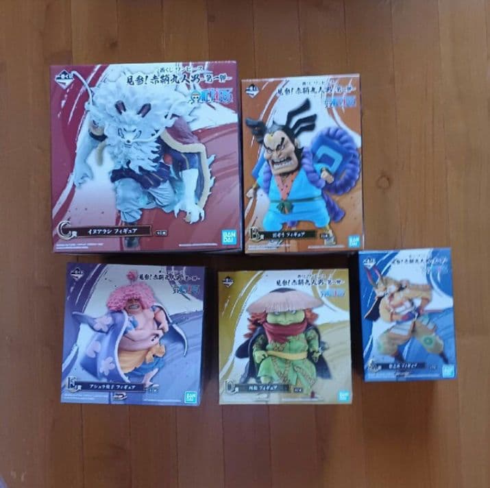 は*め様 一番くじワンピース　赤鞘九人男　フィギュア５体