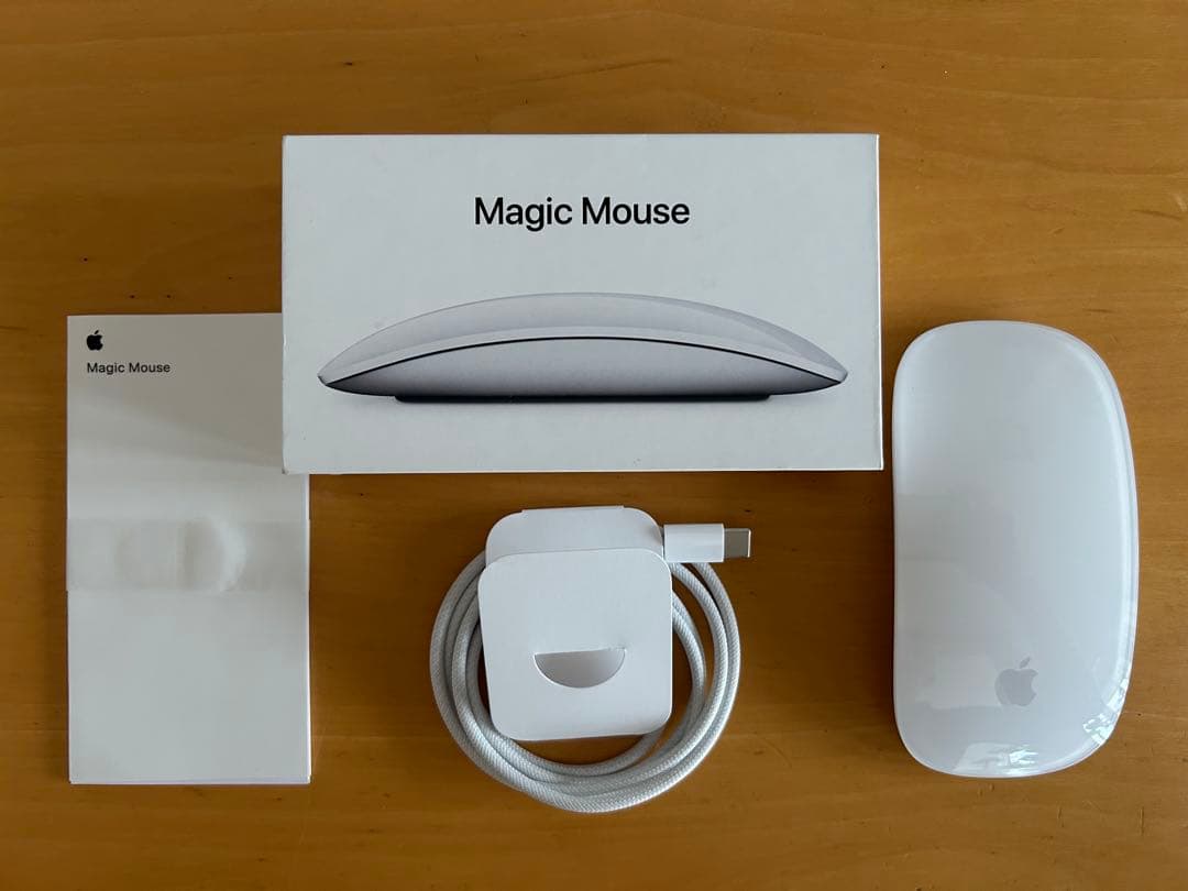 Apple Magic Mouse ホワイト 本体 充電ケーブル付きUSB-C