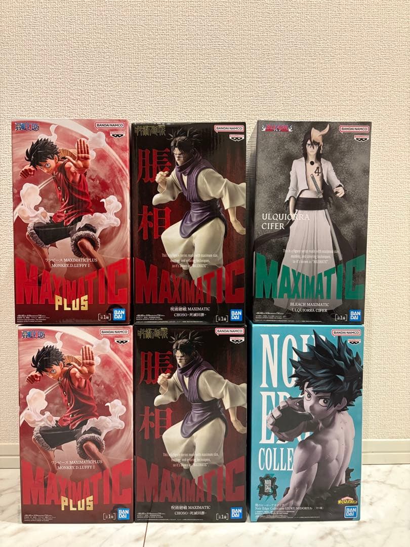 【新品未開封】フィギュア6体まとめ売り　 緑谷出久　ルフィ　脹相　ウルキオラ