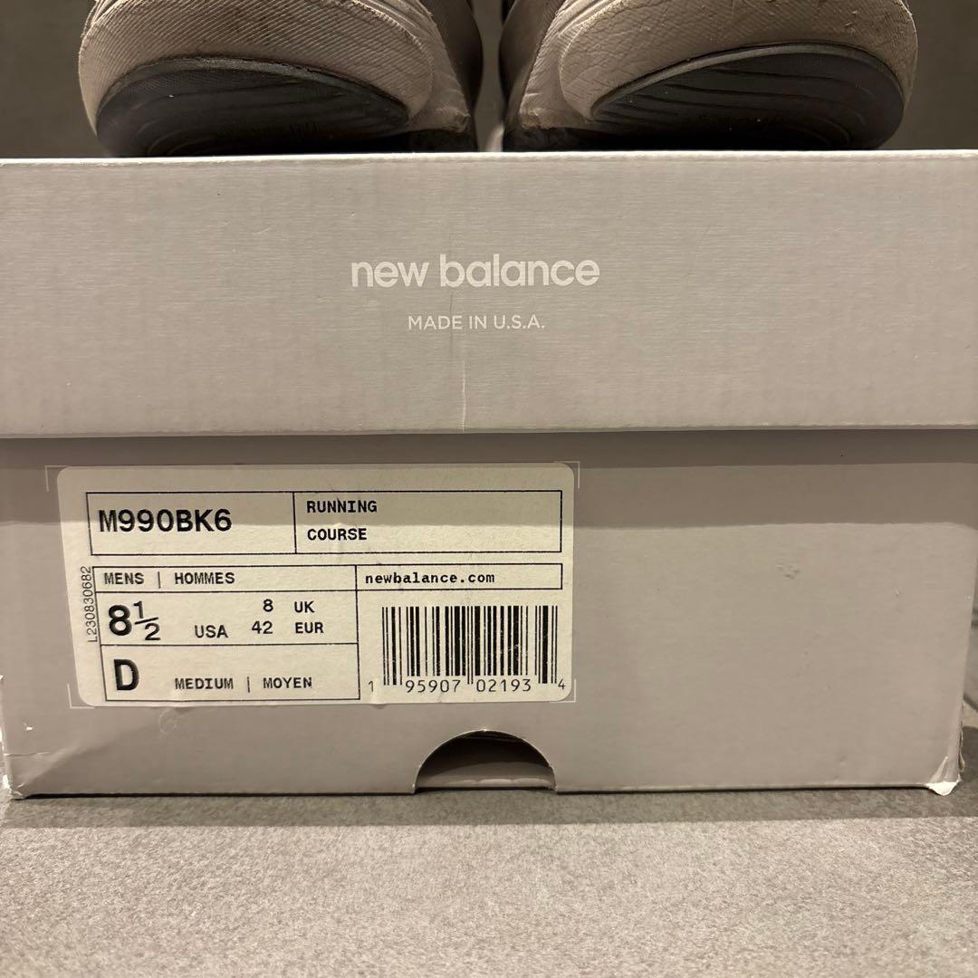 990V6 ニューバランス M990BK6 26.5cm ブラック