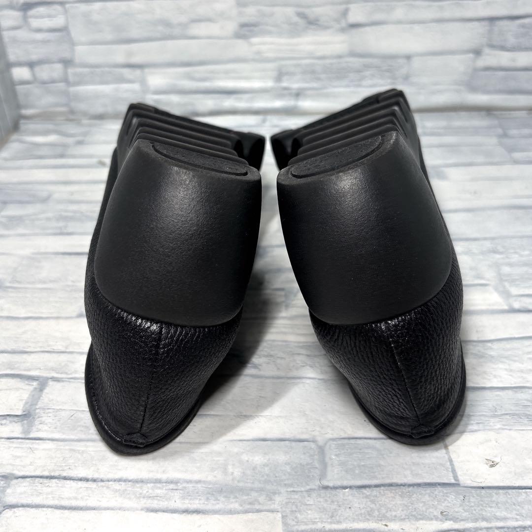 ✨美品✨ヒルズアヴェニュー ウェーブソール 本革 ブラック 23.5cm