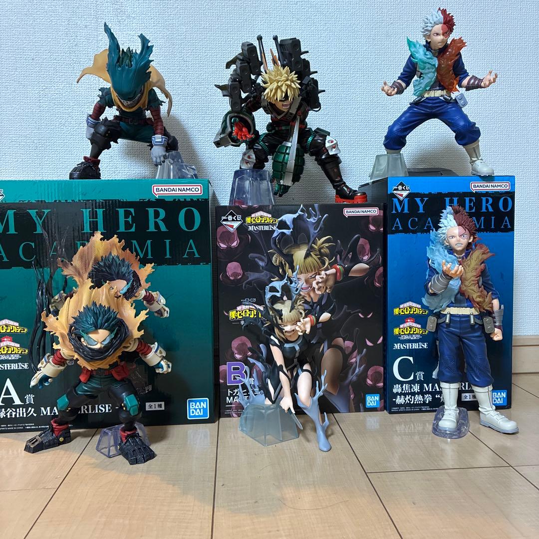 ヒロアカ　一番くじ　フィギュア　6体セット　爆豪　トガ　轟　緑谷