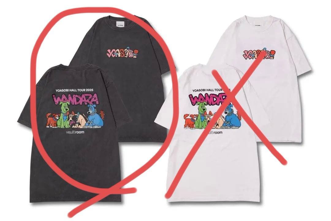 YOASOBIワンダラvaultroom Tシャツ Lサイズ CHARCOAL - メルカリ