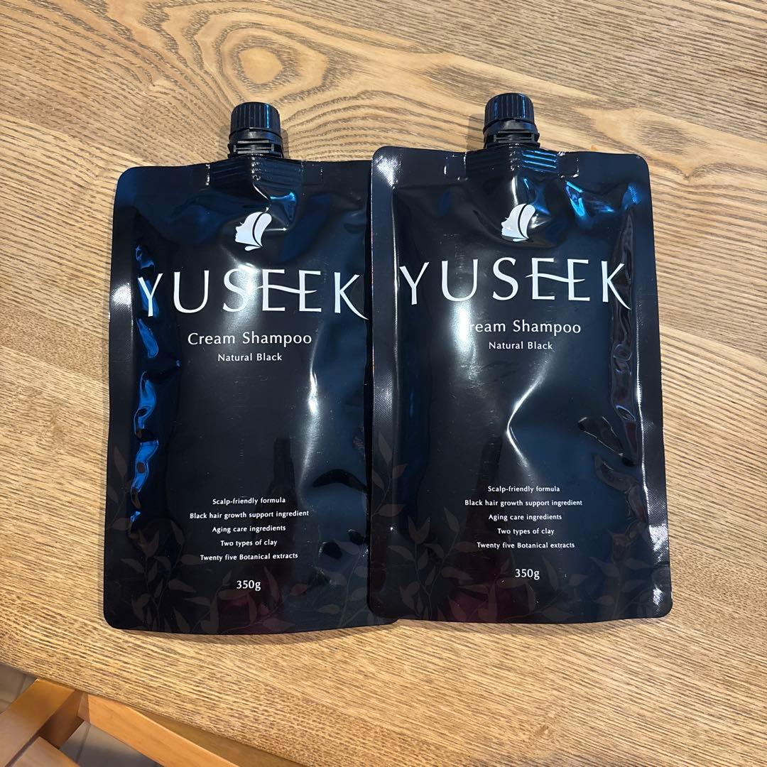 YUSEEK Cream Shampoo Nブラック350g 2個セット