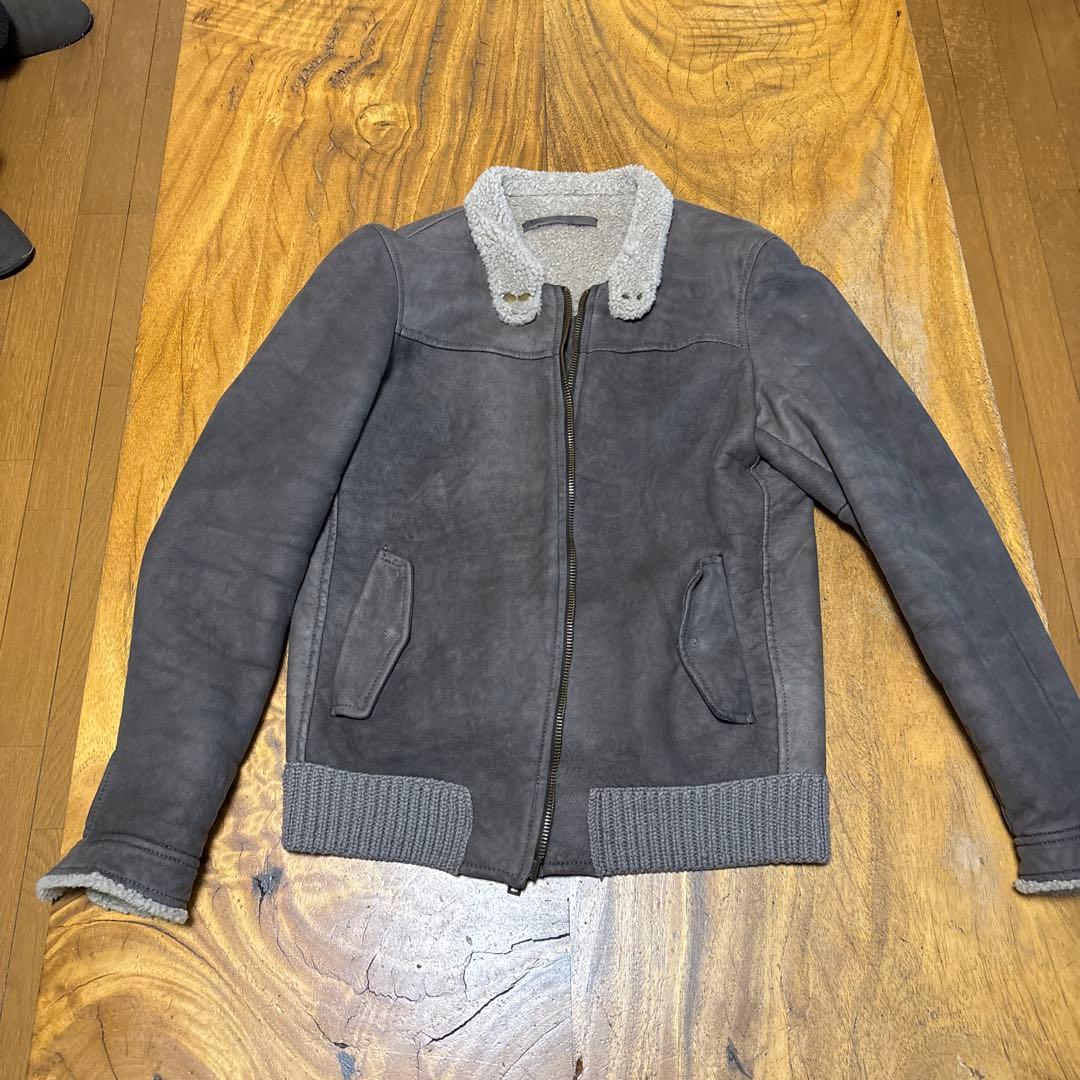 1*1様 サルバトーレサントロ　ダークブラウン ヌバックレザージャケット サイズ