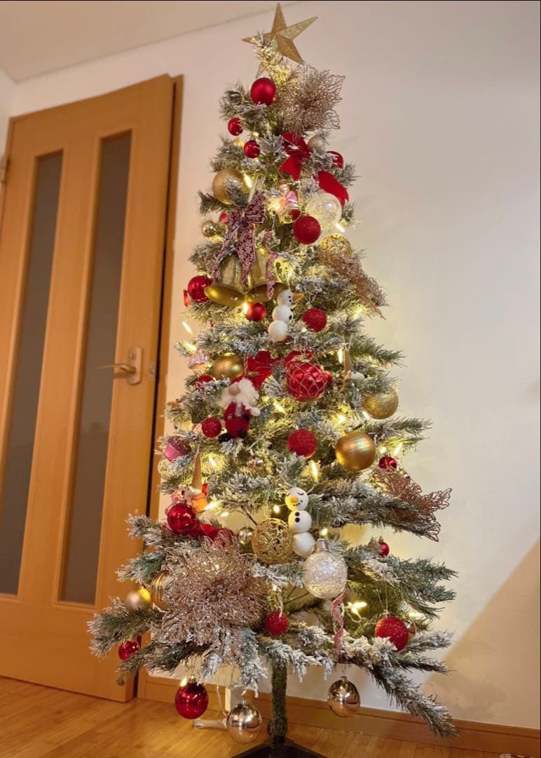 クリスマスツリー　LEDライト　オーナメント　全部セット