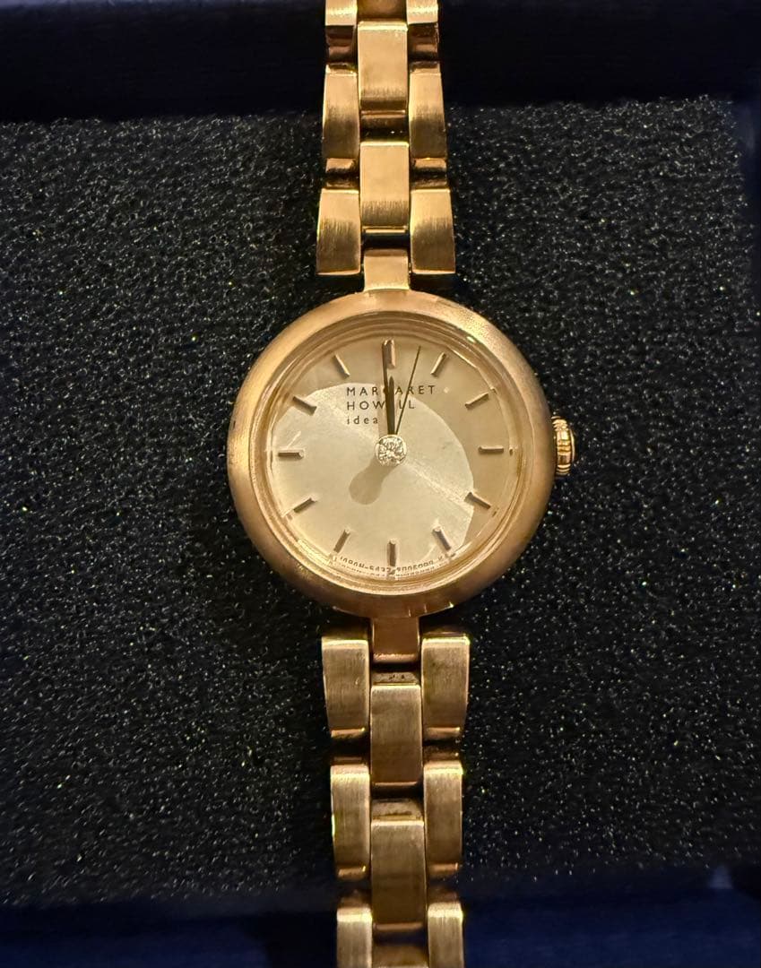 美品】◾️値下げ MARGARET HOWELL シャンパンゴールド電池式腕時計