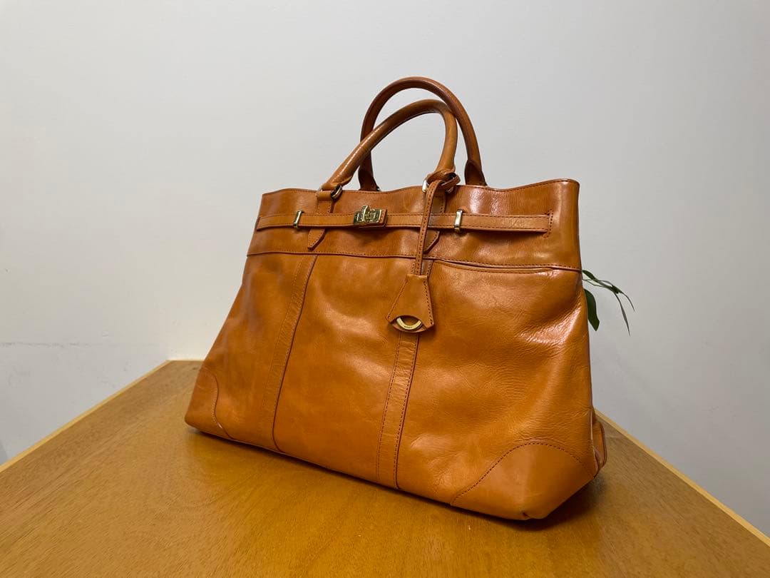 ブラウンレザー トートバッグ