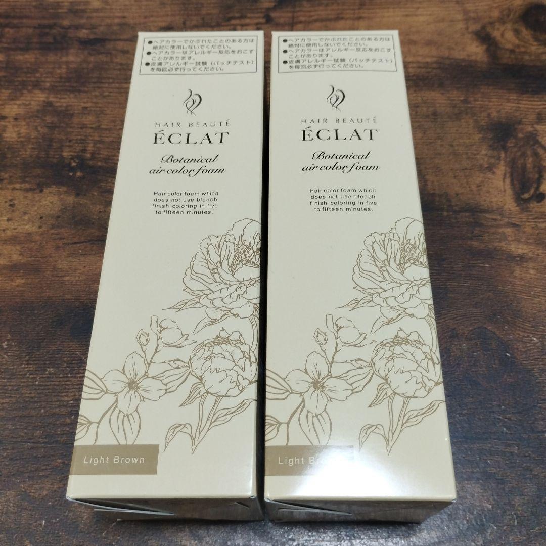 ÉCLAT ボタニカルカラーリングフォーム ライトブラウン 150g2本セット