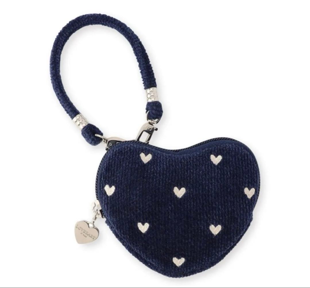 フェイラー　ラブラリーハート　ハート型ポーチ　ネイビー ラブラリーハート 舟型ポーチM L/LRH-243238(ネイビー): LOVERARY BY