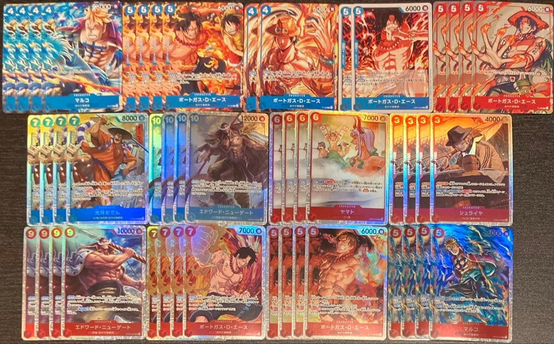 赤青エース デッキ パーツ 白ひげ海賊団 - メルカリ