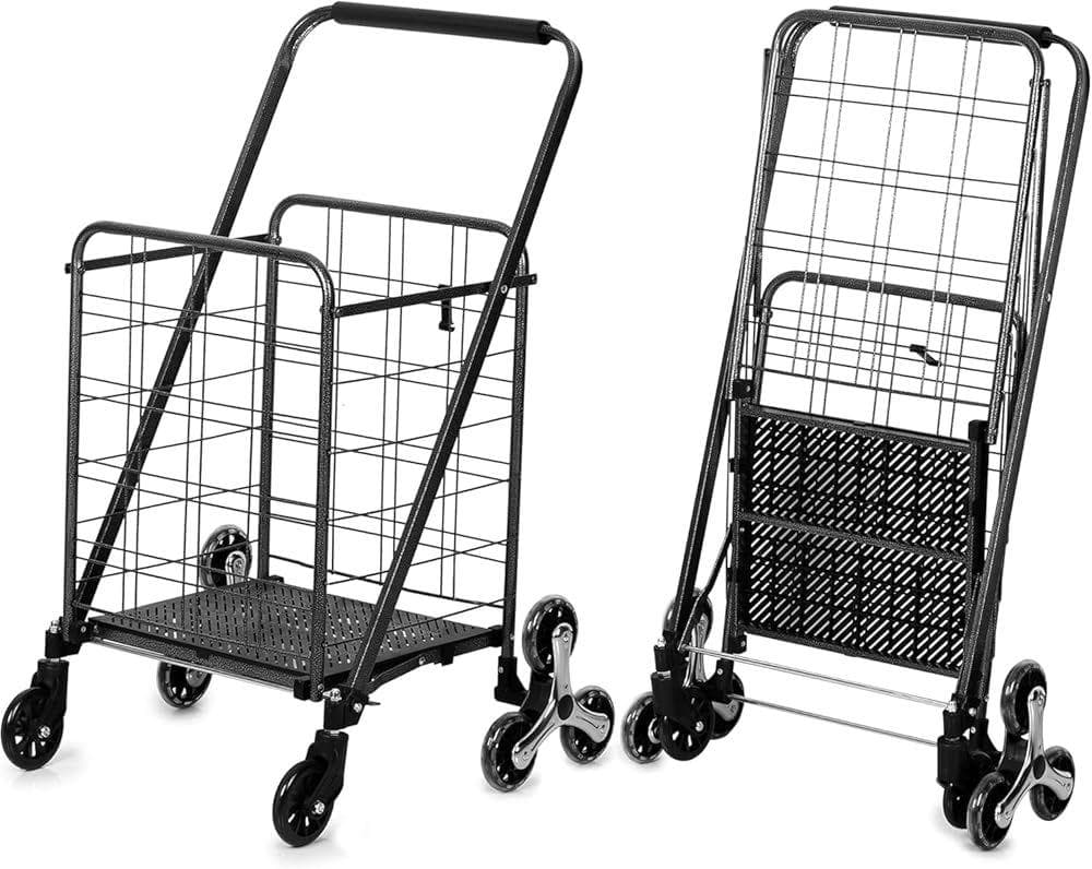 ショッピングカート 折りたたみ 大容量 軽量 コンパクト 段差対応 (A)