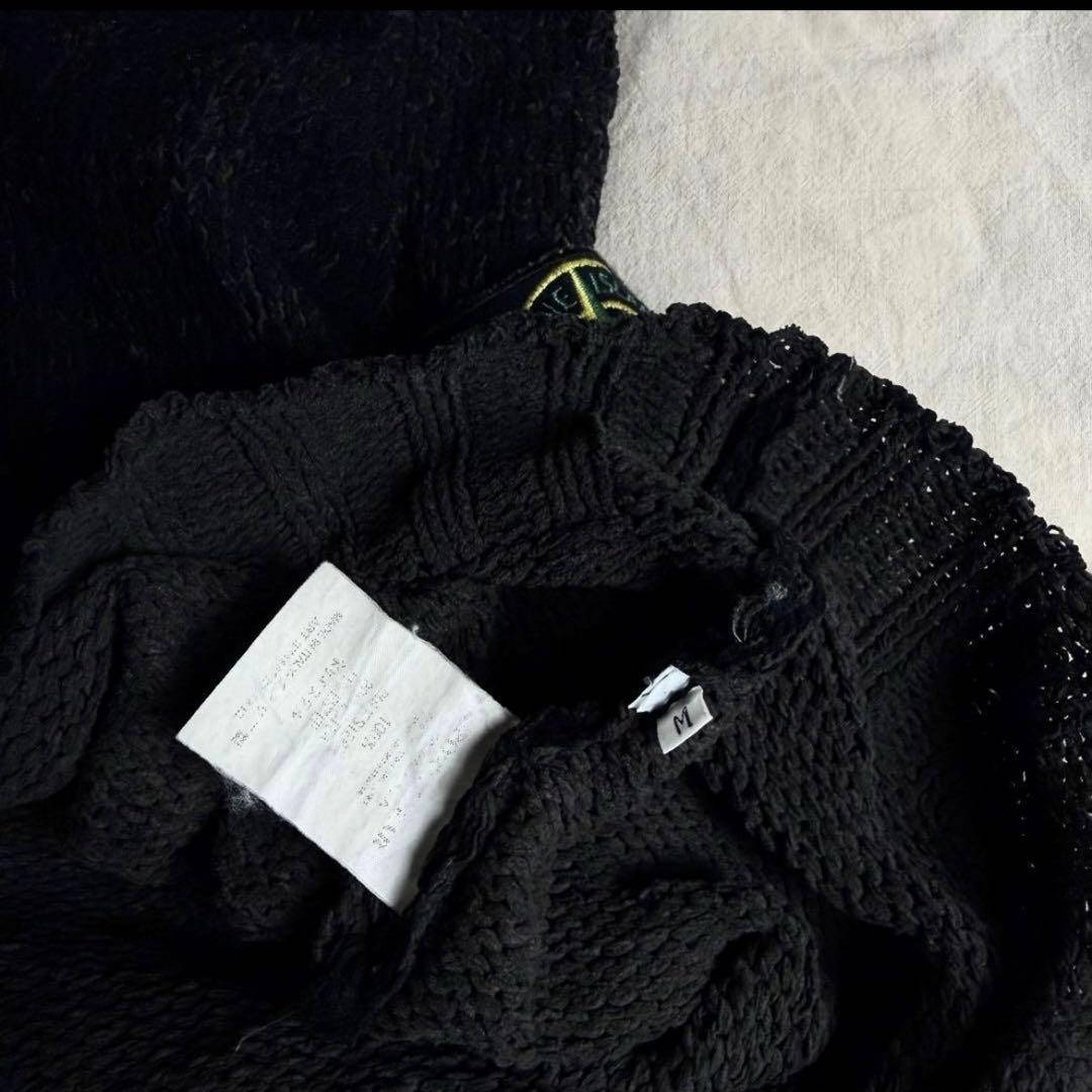 A*様 90s-00s STONE ISLAND ブラック ニット セーター - メルカリ