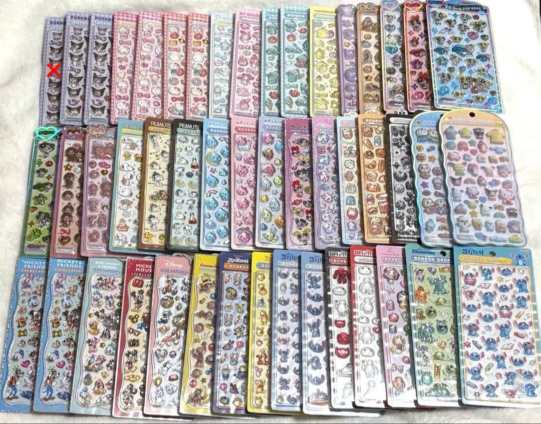 【約50枚】ボンボンドロップシール 正規品 まとめ売り サンリオ　ディズニー