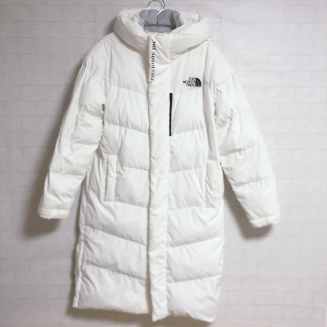 韓国限定 ノースフェイス ロングダウンコート XS 白 S-2