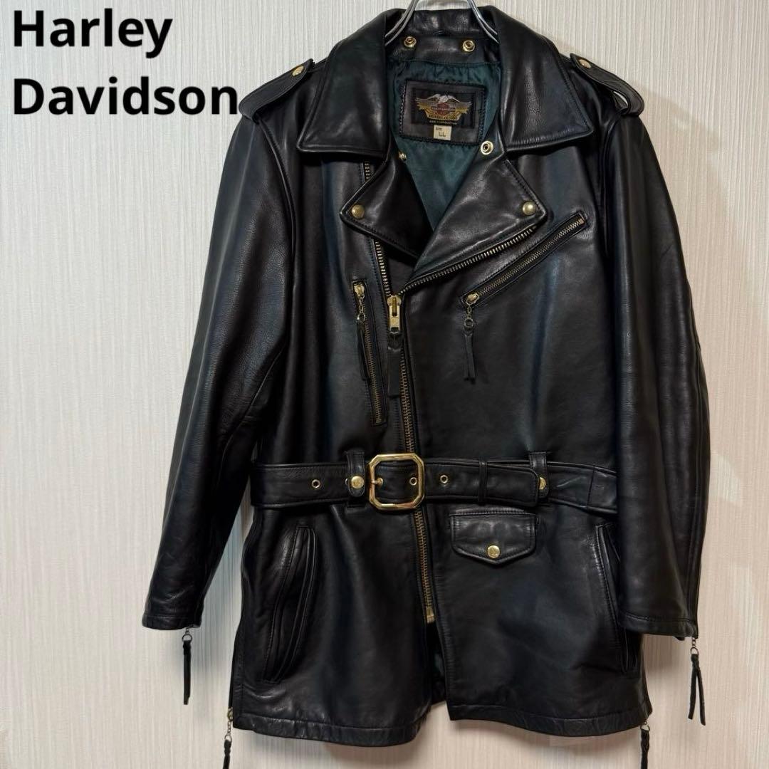 Harley-Davidson ロング ダブルライダースジャケット
