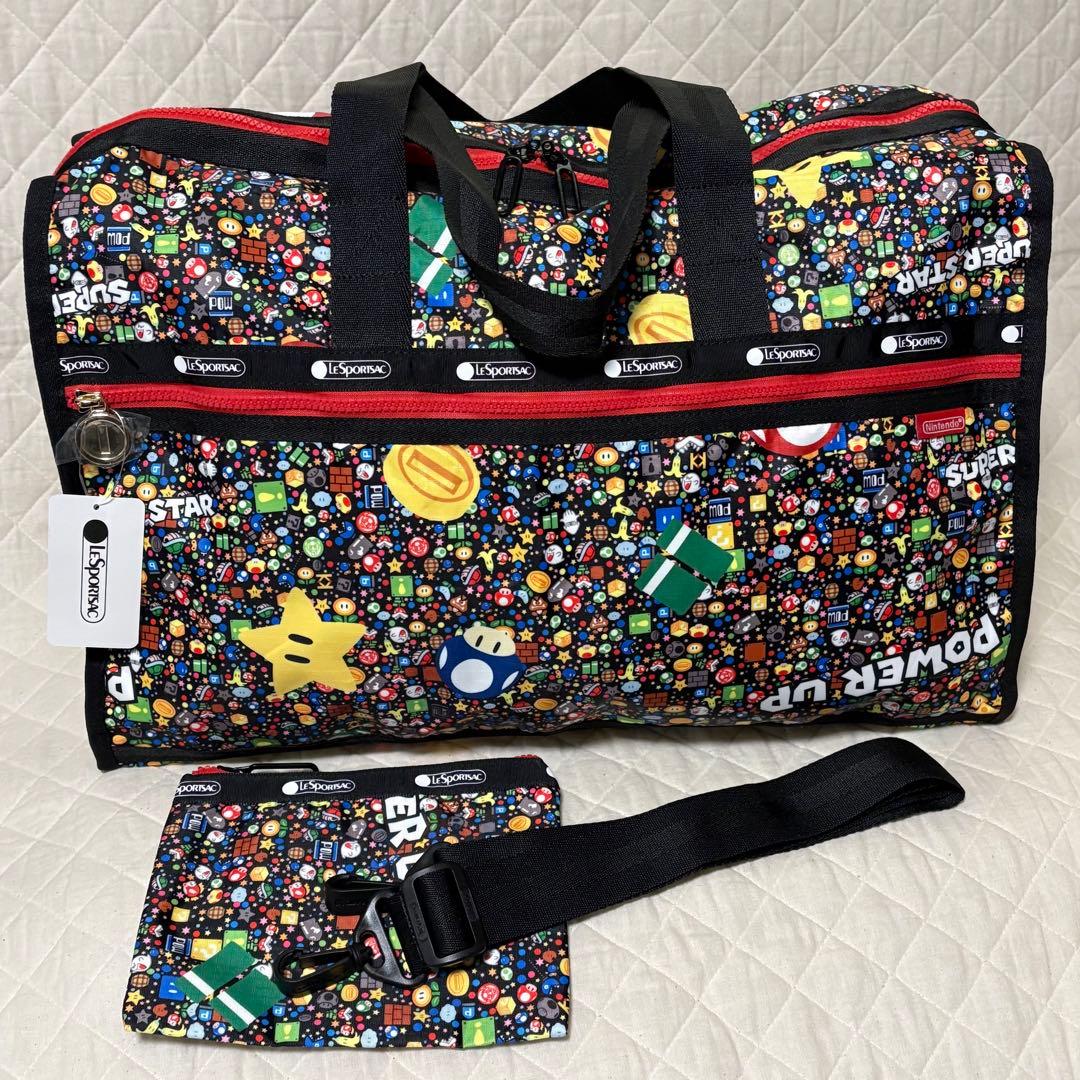 レスポートサック　スーパーマリオ　パワーアップブースト ボストンバッグ