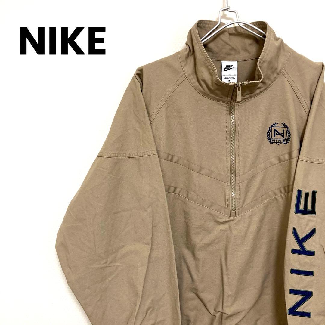 【希少サイズ2XL】ナイキ キャンバスジャケット アノラック ハーフジップ