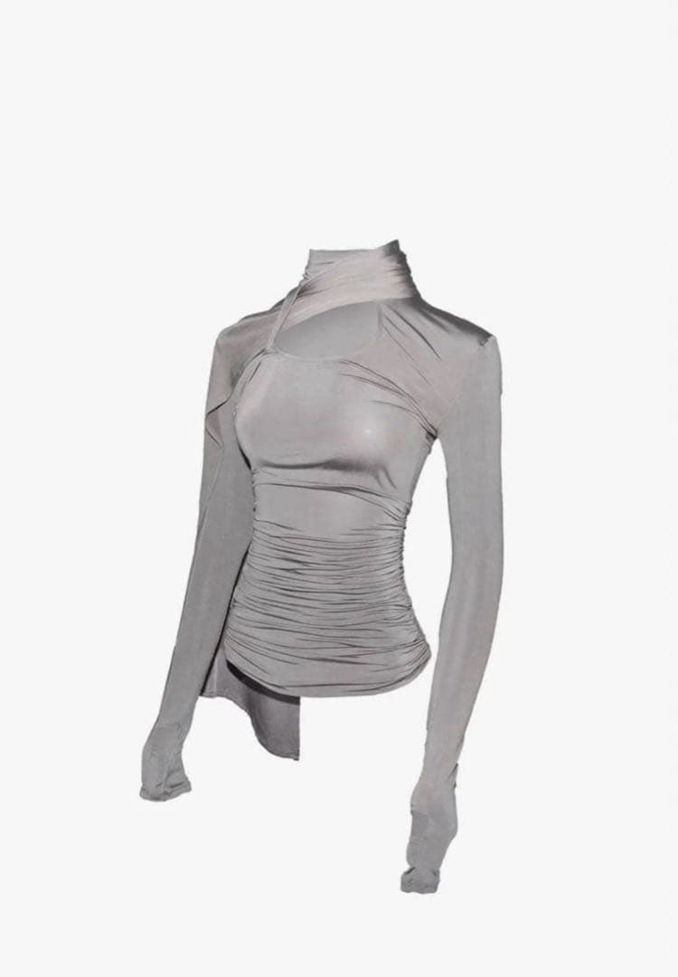 トップス theredthread S asymmetric drape tops