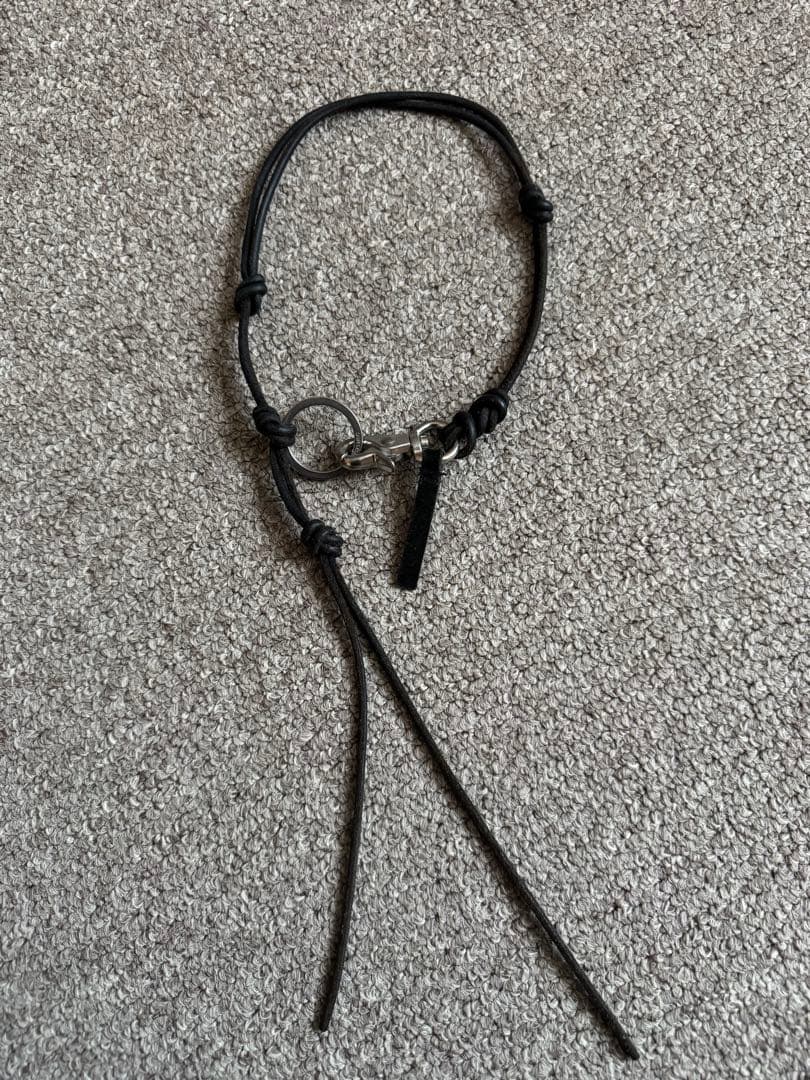 ourlegacy LADON ブラックBlack Leather ネックレス