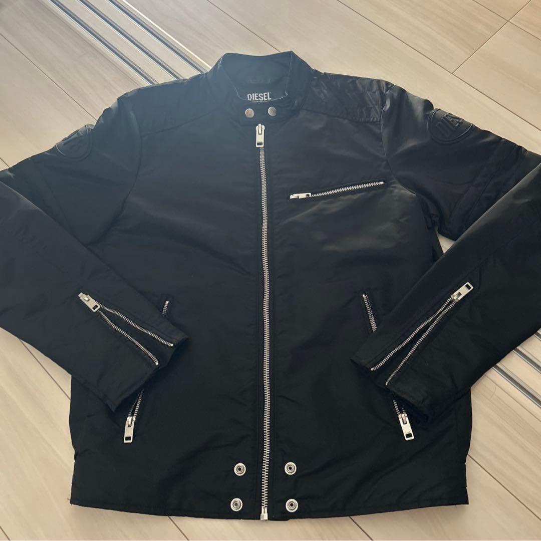 仲良しさん　専用　 DIESEL ブラック シングルライダースジャケット DIESEL（ディーゼル） レザージャケット メンズ ライダースジャケット