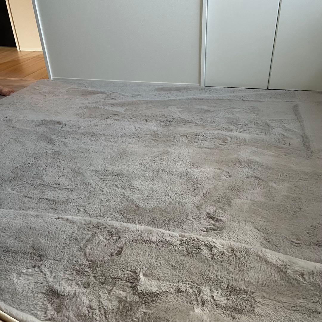 ニトリ ウサギラグ グレー 約200cm x 290cm アクセントラグ(ウサギラグBB GY 160X230 ZG11) | ニトリネット【公式