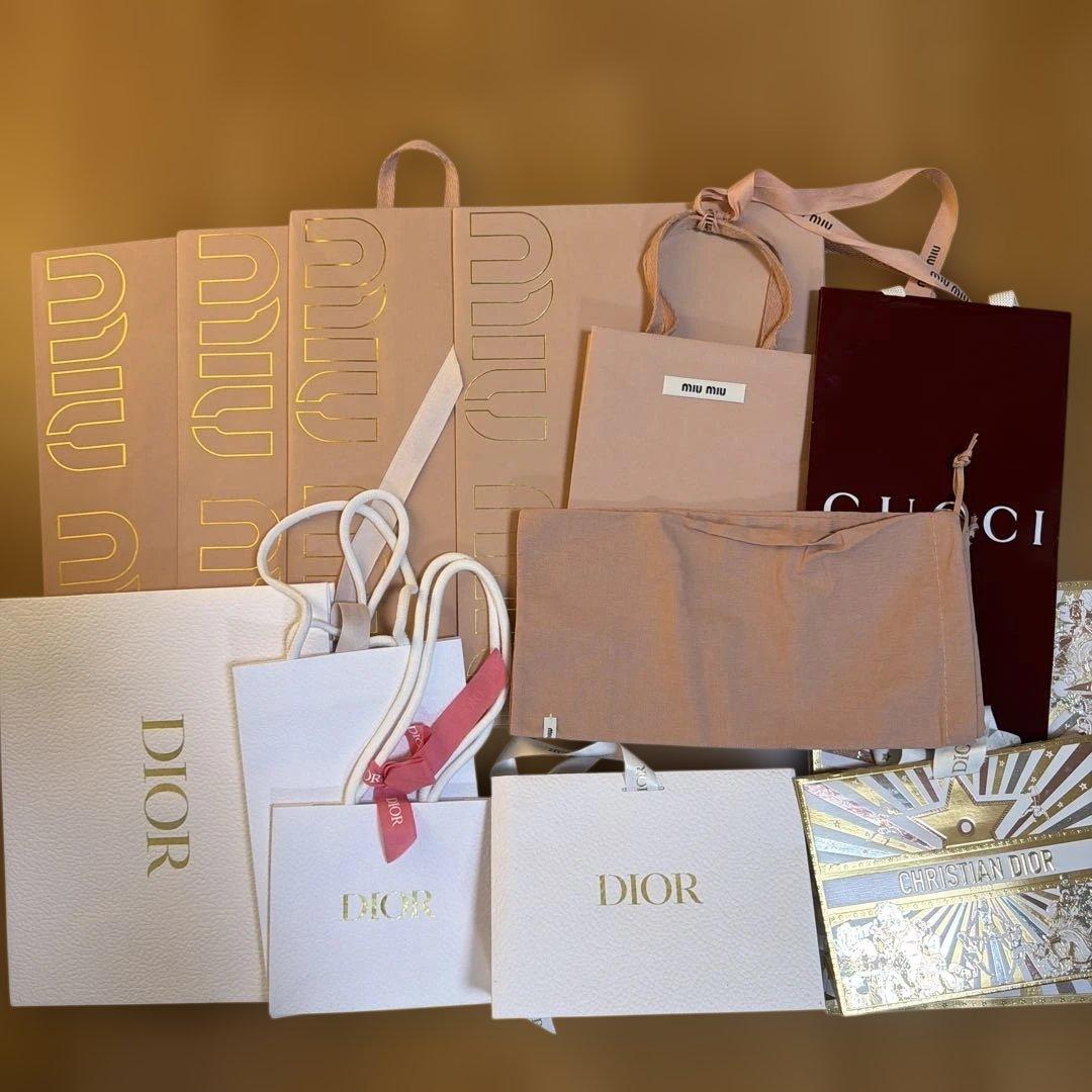 Dior】【miumiu】ショッパー・ボックスまとめ売り - メルカリ