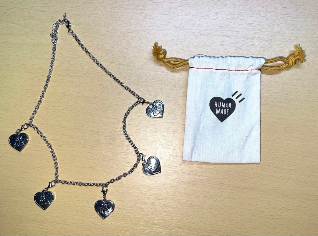 アクセサリー human made five heart necklace \"silver\"