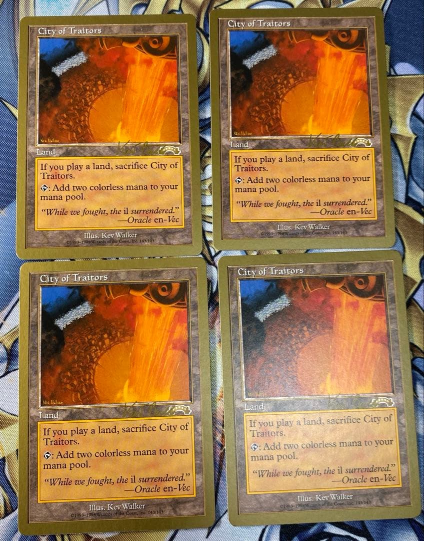 裏切り者の都 City of Traitors 金枠 英語版 4枚セット MTG MTG 裏切り者の都 金枠 City of Traitors - メルカリ