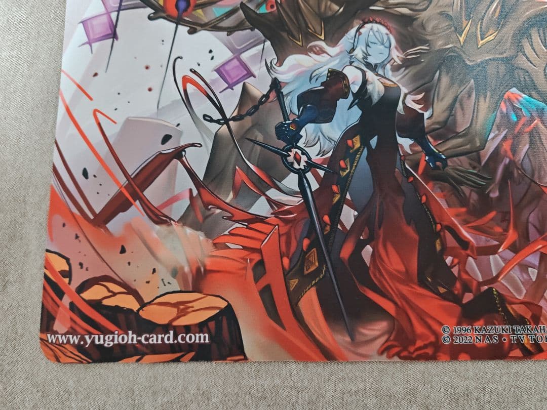 遊戯王 プレイマット 赫焉竜グランギニョル ラバーマット カスタム 未