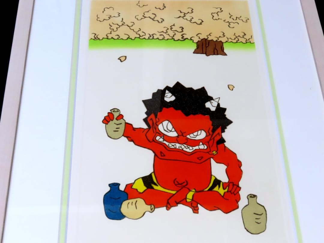 【瀧下和之】　春まっしぐら　　桃太郎図　　エッチング　　額装