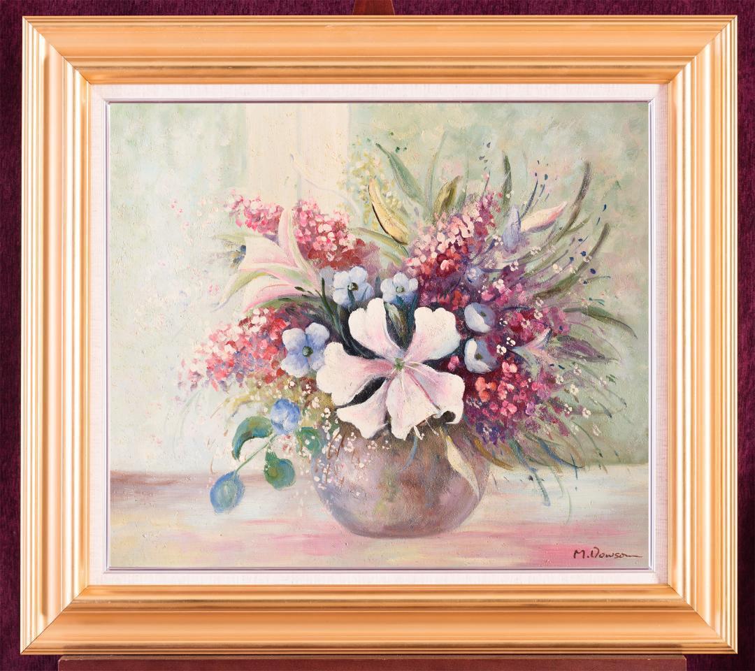 ★未使用高級ゴールド額付★手書き油絵★外寸約690×615mm 玄関やリビングに