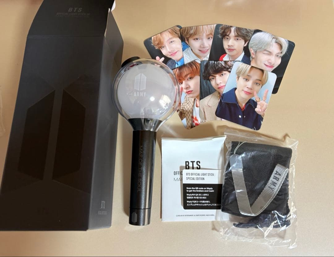 点灯確認済み BTS 公式　アミボム　ver4 抜けなし　美品 BTS 公式アミボム ver.4 MOS - メルカリ